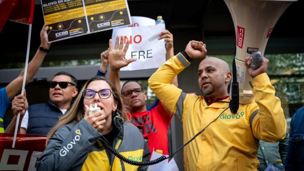 Glovo cierra acuerdo laboral con sindicato tras huelga sindical
