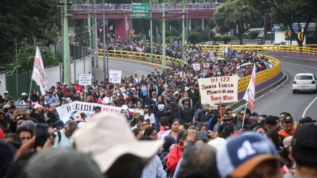 Plantón de la CNTE seguirá durante el Mundial