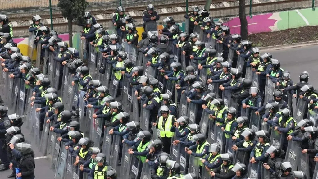 Protestas de la CNTE chocan con operativo rumbo al Mundial