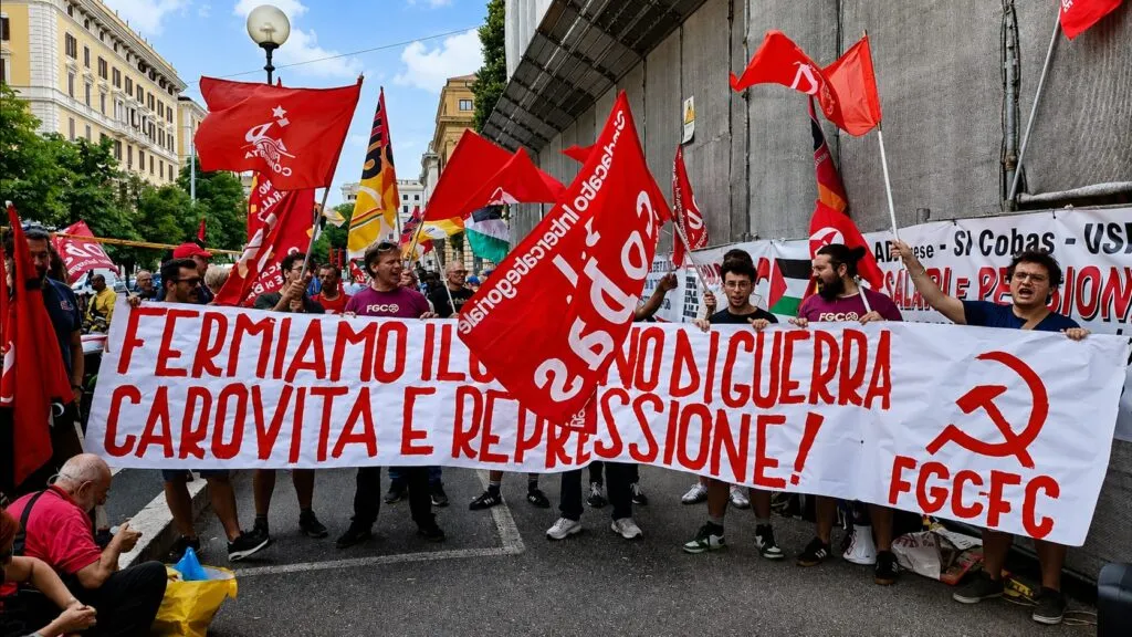 Sindicatos de base lideran nueva huelga en Italia